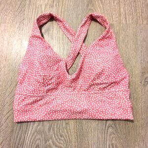 Buffbunny Alpha sports bra - pink bossy print - new - size medium